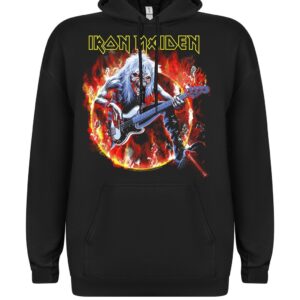 Iron Maiden Eddie Live Flames bluza z kapturem