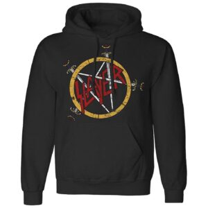 Slayer Pentagram distressed bluza z kapturem
