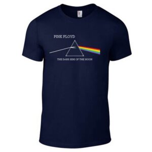 Pink Floyd - Dark Side Of The Moon Album Navy Blue t- shirt