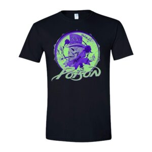 Poison Smoking Skull  t- shirt t- shirt