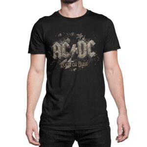 Ac/Dc Rock Or Bust  Mens t- shirt