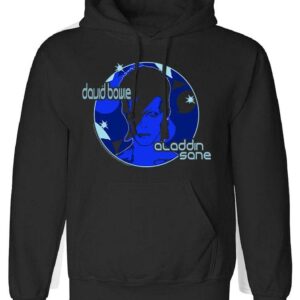 David Bowie Aladdin sane  New Blue bluza z kapturem