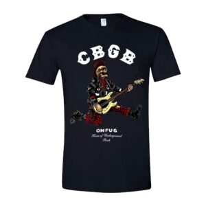 CBGB Rocking Skull  t- shirt t- shirt