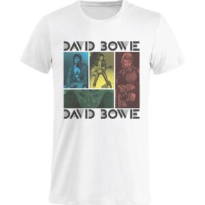 David Bowie Mick Rock College t- shirt