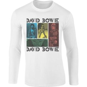 David Bowie Mick Rock College koszulka z długim rękawem