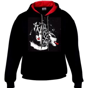 Kiss - Kiss loving ass  Red and Black Ho bluza z kapturem