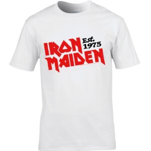 Iron Maiden  Slanted Established Logo t- shirt