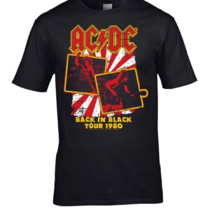 Ac/dc Back in Black Tour 1980 t- shirt