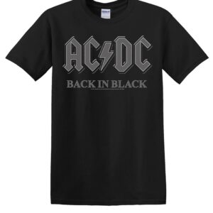 Ac/Dc Back In Black Mens t- shirt