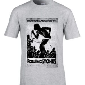 Rolling Stones American Tour 1972 Silhouette t- shirt