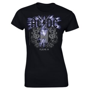 Ac/Dc  Plug Me In Girlie t- shirt