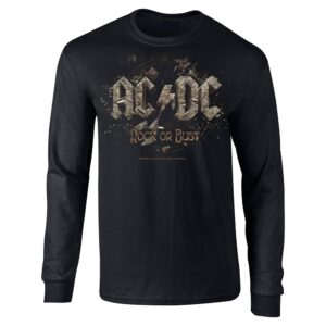 Ac/Dc Rock Or Bust Mens Longsleeve t- shirt