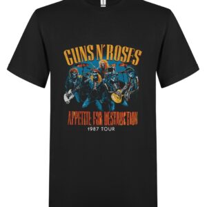 Guns N´Roses Appetite for destruction live skulls 1987 t- shirt